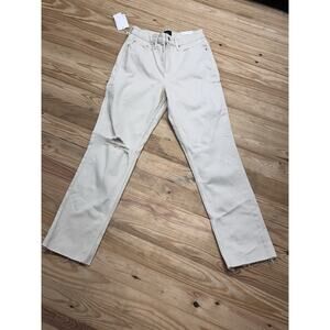 Free Assembly Women’s Denim Jeans Super High Rise Straight Size 4 Raw Hem